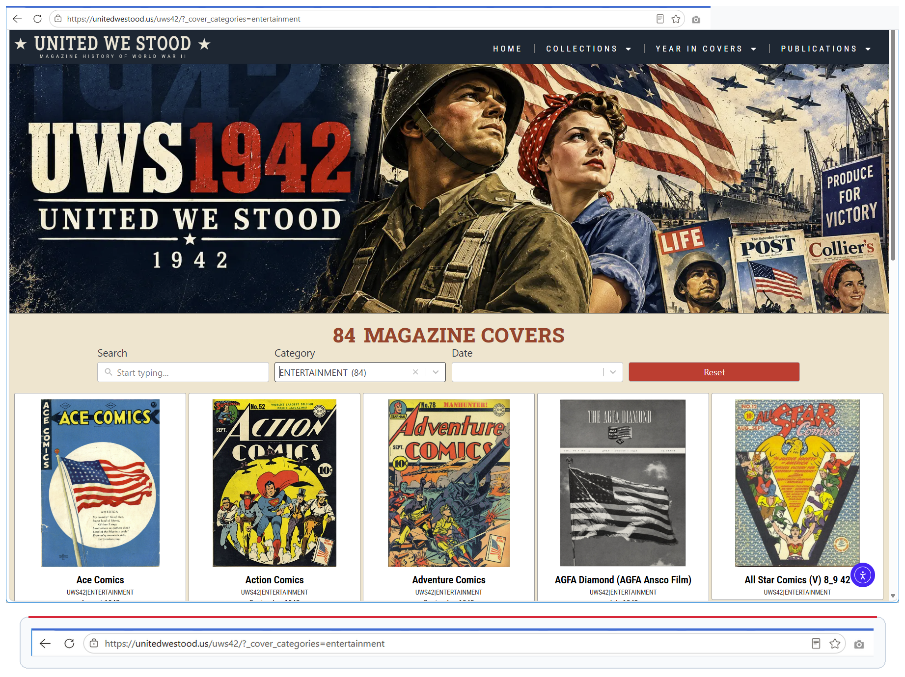 Entertainment filter showing 84 magazine covers